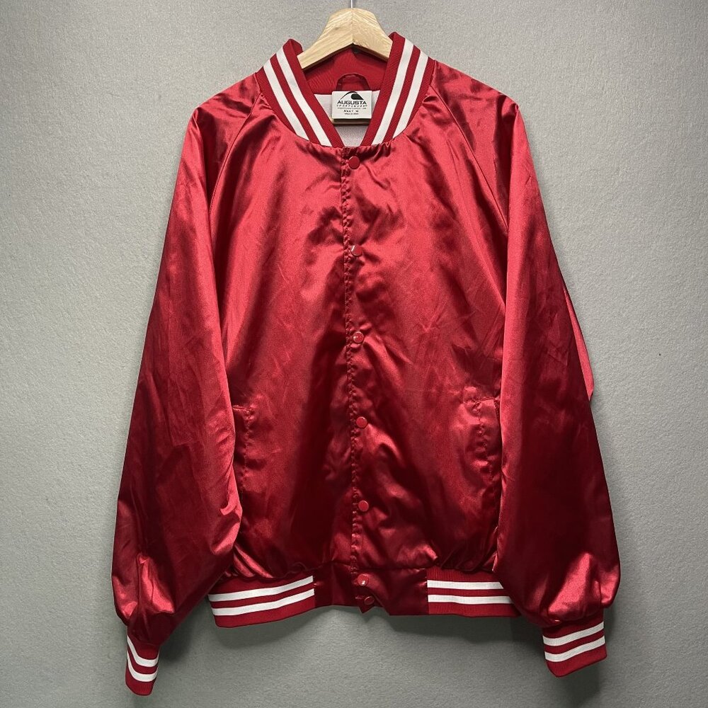 Augusta Sportswear XL Wes Brown Haul Out The Holly Lit Up Red Varsity Jacket